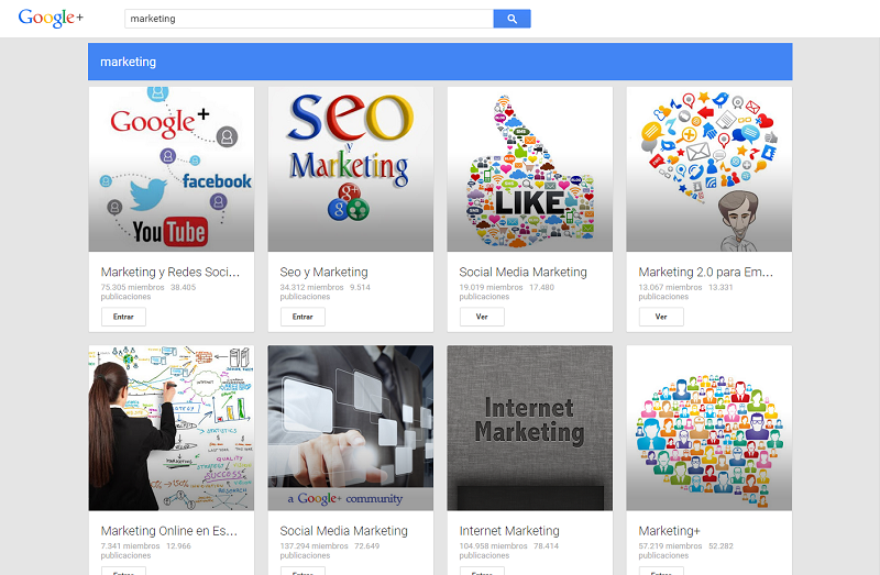 comunidades google plus